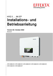 Effekta HYD 3680-EP Installation Und Betriebsanleitung