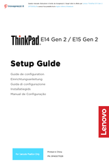 Lenovo ThinkPad E15 Gen 2 20TDS0GL00 Einrichtungsanleitung
