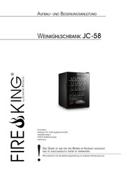 Comfort Products FIRE & KING JC-58 Aufbau- Und Bedienungsanleitung