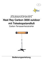 Suntec Wellness Klimatronic Heat Ray Carbon 3000 outdoor Bedienungsanleitung