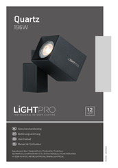 LightPro Quartz Bedienungsanleitung