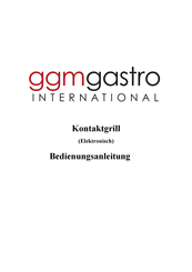 GGMgastro DKGJ322 Bedienungsanleitung