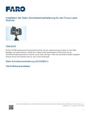 Faro ACCSS8031 Installation