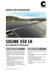 Consolar SOLINK 450 LH Montage- Und Betriebsanleitung