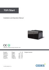 Cedes TOF/Start Installations- Und Bedienungsanleitung
