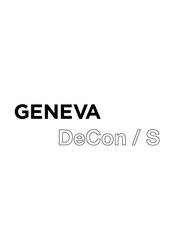 Geneva DeCon S Bedienungsanleitung