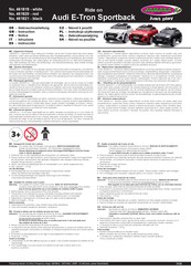 Jamara Ride on Audi E-Tron Sportback Gebrauchsanleitung