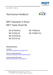 MDT Technologies Taster Smart 86 Technisches Handbuch