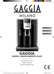 Gaggia Milano ANIMA Bedienungsanleitung