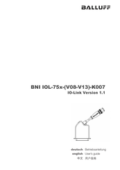 Balluff BNI IOL-75x-V08-V13-K007 Betriebsanleitung