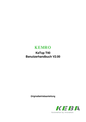 Keba KEMRO KeTop T40 Benutzerhandbuch