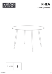Maisons Du Monde PHEA 219962 Bedienungsanleitung