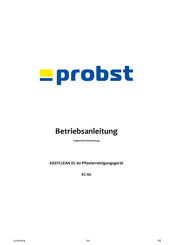 probst EASYCLEAN EC-60 Betriebsanleitung