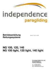 Independence paragliding NG 140 light Betriebsanleitung
