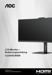 AOC CU34V5BK Bedienungsanleitung