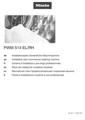 Miele PWM 514 EL DV DD Installationsplan