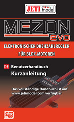 JETI model MEZON Evo 80 BEC Benutzerhandbuch