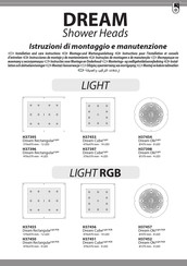 Bossini Dream Rectangular Light RGB H37455 Montage- Und Wartungsanleitung