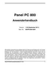 B&R Panel PC 800 Anwenderhandbuch