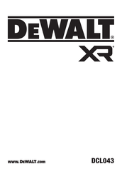 DeWalt XR DCL043 Bersetzung Der Originalanweisungen