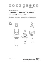 Endress+Hauser Condumax CLS21D Betriebsanleitung