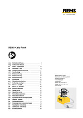 REMS Calc-Push Betriebsanleitung