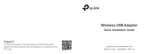 TP-Link Archer TX20U Plus V1 Schnellinstallationsanleitung