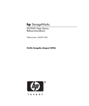 HP StorageWorks ESL9000 Tape Library Referenzhandbuch