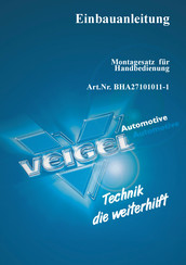 Veigel BHA27101011-1 Einbauanleitung