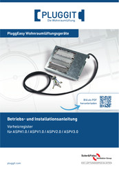 Pluggit ASPV3.0-HR Betriebs Und Installationsanleitung