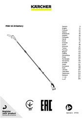 Kärcher PSW 18-20 Battery Bedienungsanleitung