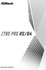 ASROCK Z790 PRO RS Benutzerhandbuch