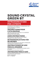 Bonnet Neve SOUND CRYSTAL GREEN BT Betriebsanleitung Für Betreiber
