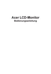 Acer XB273U GX Bedienungsanleitung