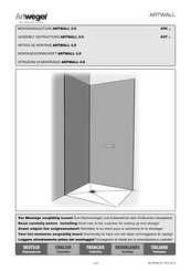 Artweger ARTWALL 3.0 Montageanleitung