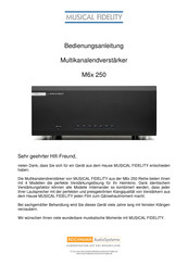 Musical Fidelity M6x 250 Serie Bedienungsanleitung