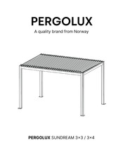 PERGOLUX SUNDREAM 3x4 Montageanleitung