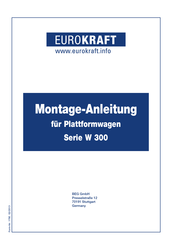 EUROKRAFT W 300 Serie Montageanleitung