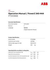 ABB Power2 340-H44 Bedienungsanleitung