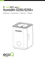 ecofort EcoQ HumidAir E250+ Anleitung