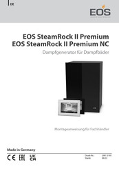 EOS SteamRock II Premium Montageanweisung Für Fachhändler