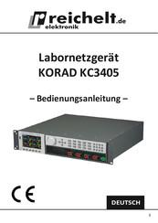 reichelt elektronik KORAD KC3405 Bedienungsanleitung