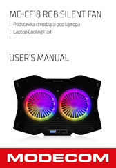Modecom MC-CF18 RGB SILENT FAN Bedienungsanleitung
