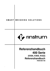 Rinstrum K422 Referenzhandbuch