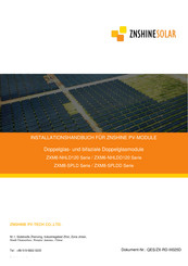 Znshine Solar ZXM8-SPLDD-Serie Installationshandbuch