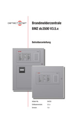 detectomat BMZ dc3500 V3.5.x Betriebsanleitung