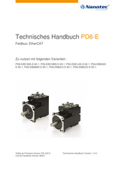 Nanotec PD6-EB80CD-E-65-1 Technisches Handbuch