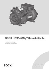 .bock HGX34/210-4 ML CO2 T HGX34/210-4 S CO2 T HGX34/210-4 SH CO2 T Montageanleitung