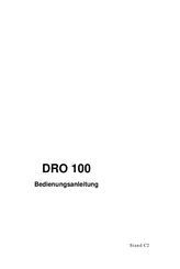 ACU-RITE DRO 100 Bedienungsanleitung