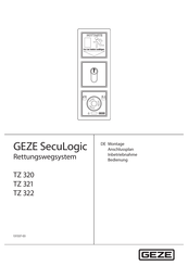GEZE SECULOGIC TZ 321 Montage, Bedienung